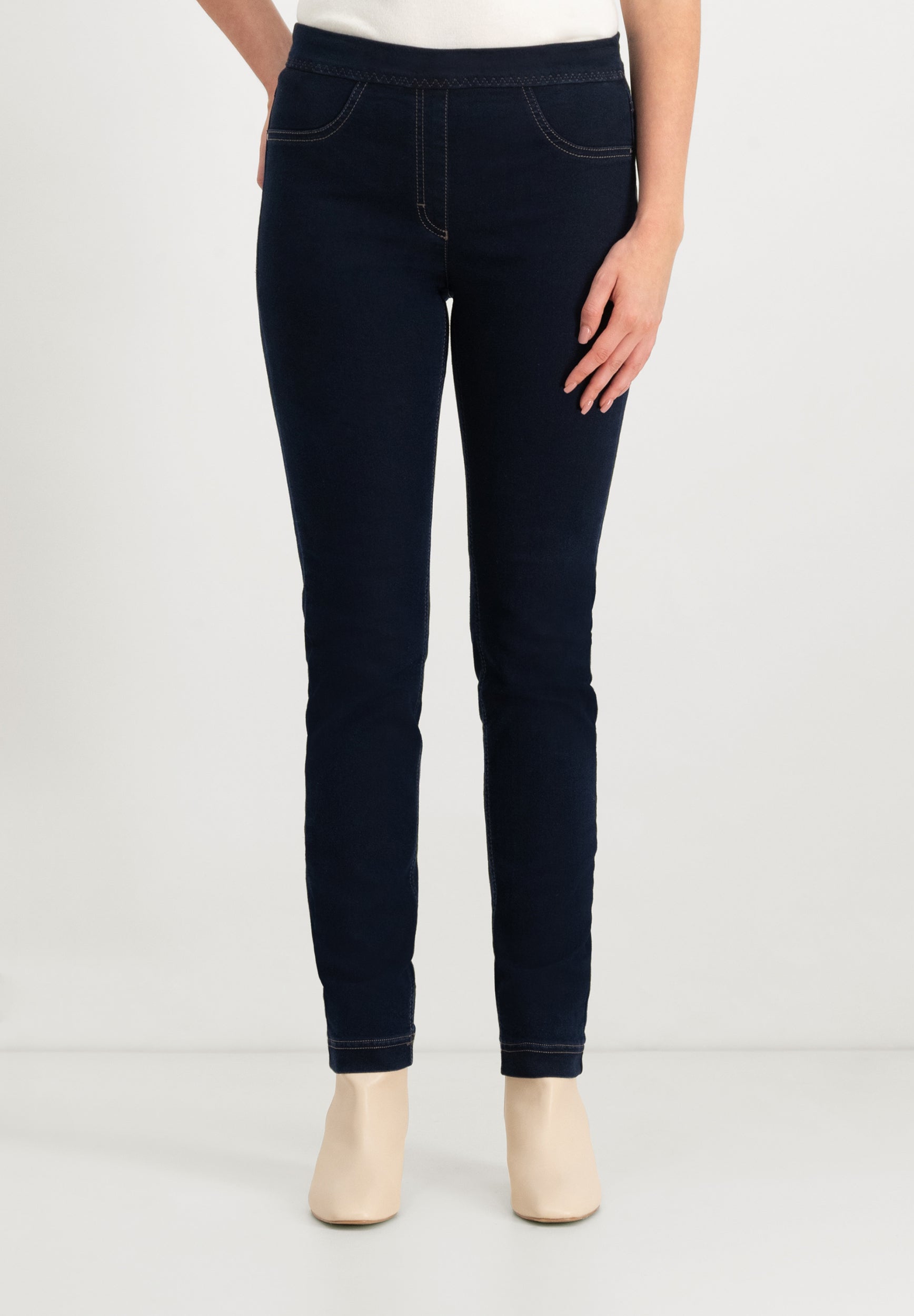 Leggie Shape-On Skinny Jeans | Blue Black Pants ZRS