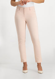 Kora Coloured Straight Pants | Blush