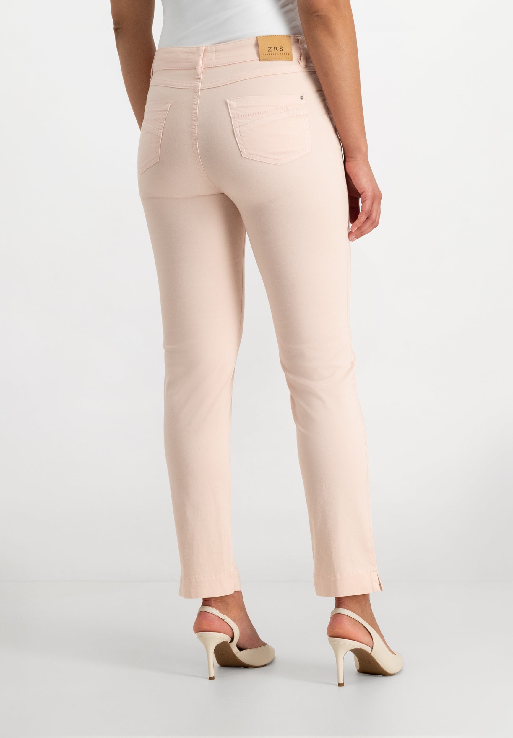 Kora Coloured Straight Pants | Blush