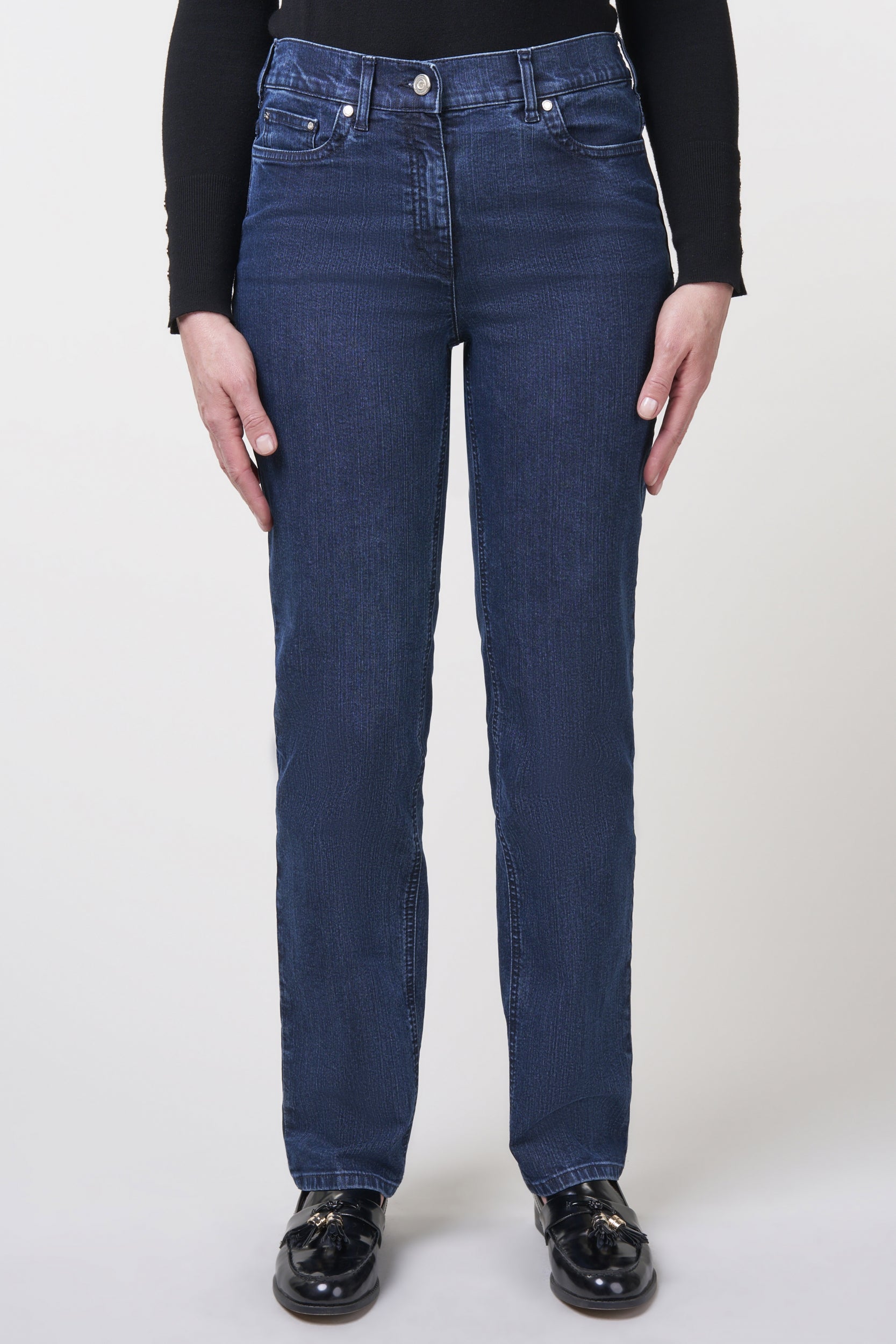 Gretha Denim Classics Straight Jeans | Dark Indigo Pants ZRS