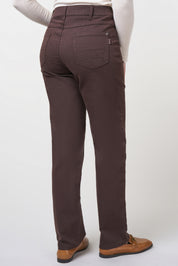 Gretha Regular Straight Pants | Brown