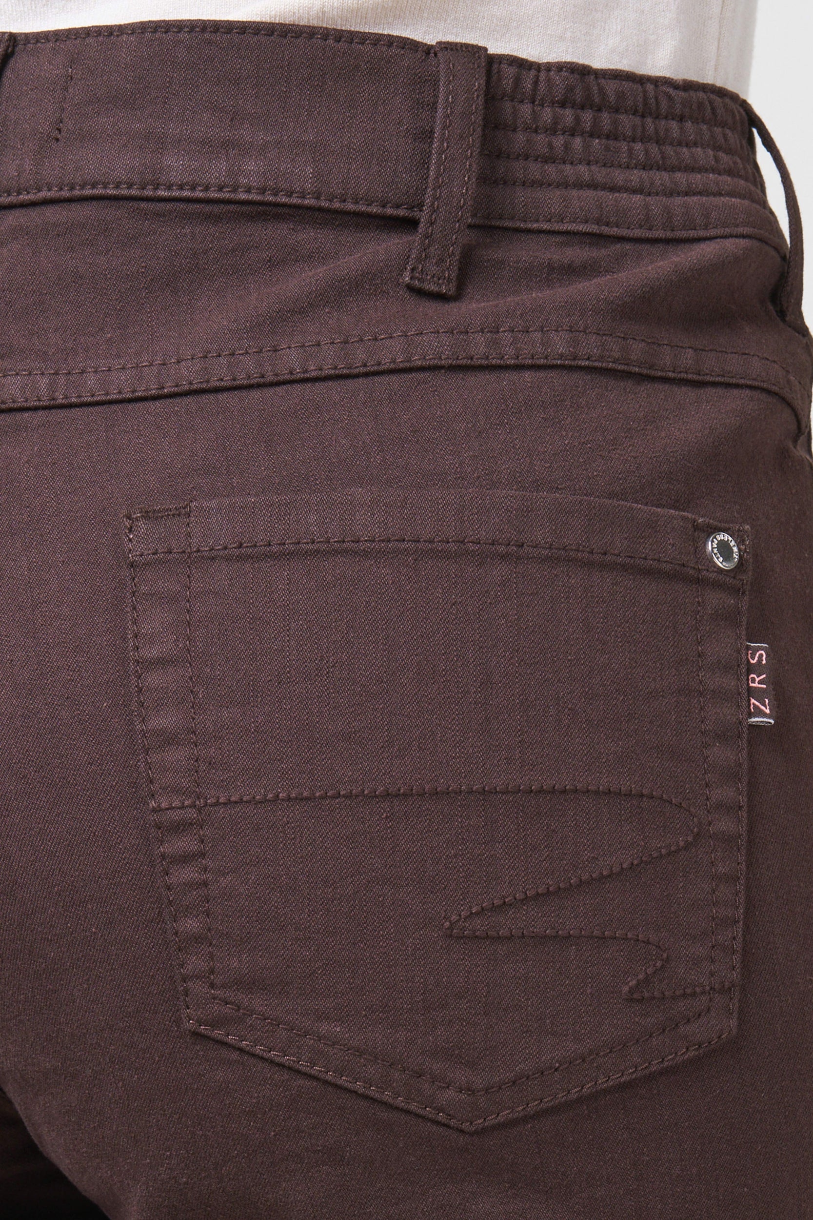 Gretha Regular Straight Pants | Brown