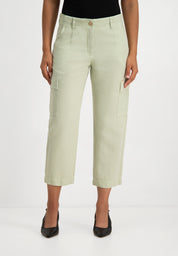 Grit Cropped Cargo Pants | Sage