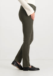 Twigie Coloured Shape-On Straight Jeans | Olive Pants ZRS