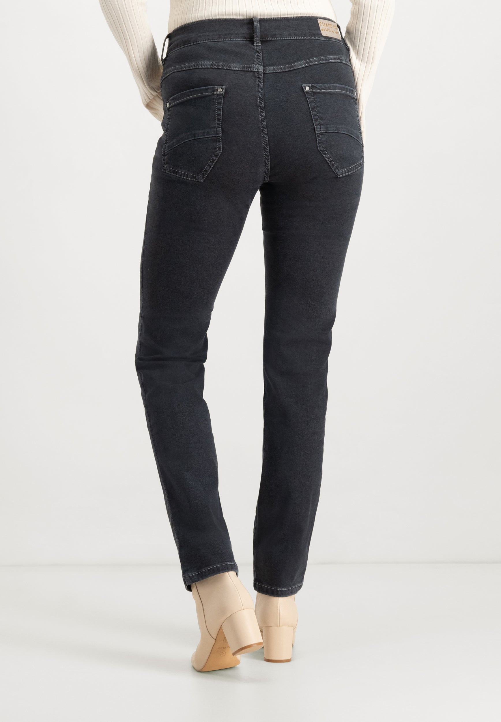 Twigie Shape-On Straight Jeans | Grey ZRS