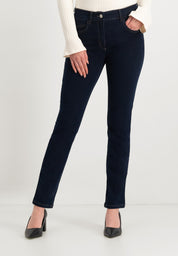 Twigie Shape-On Straight Jeans | Blue Black Pants ZRS