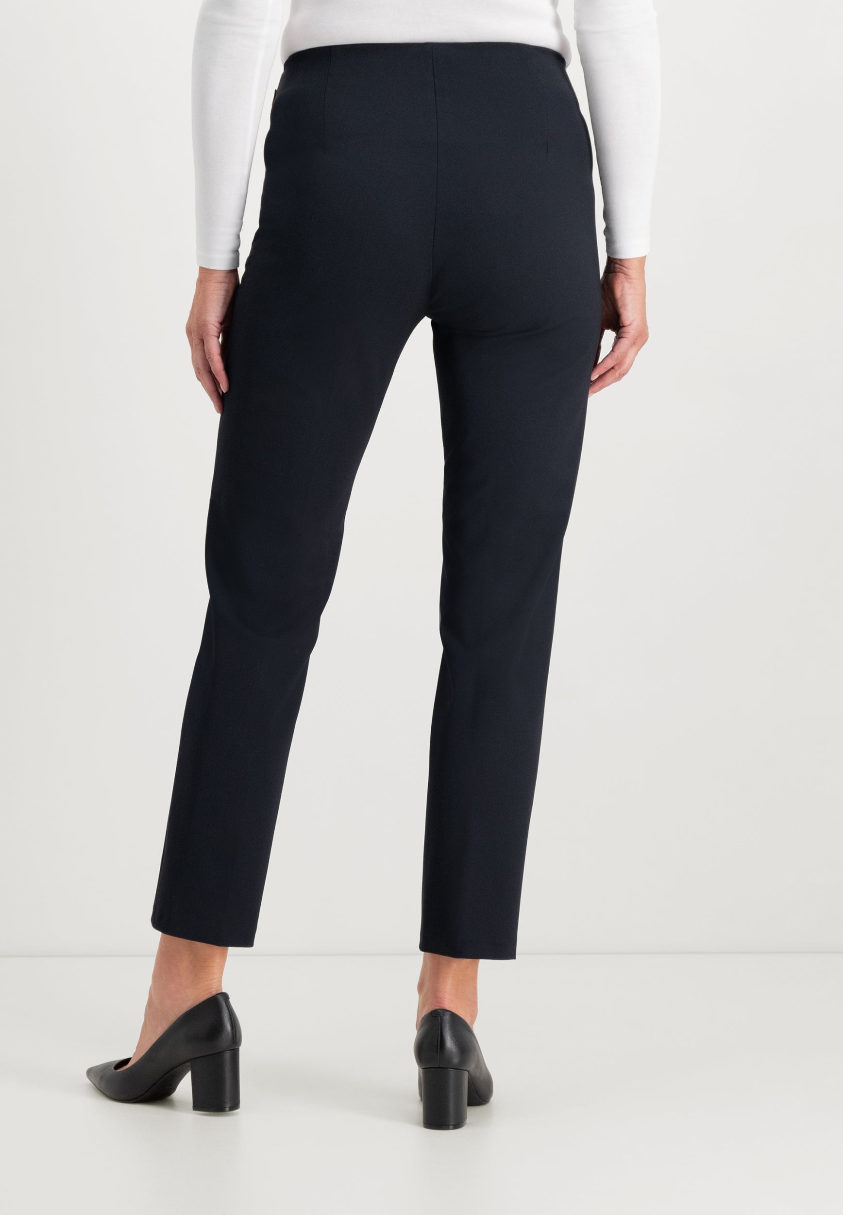 Janet Techno Wool Pants | Navy Pants ZRS