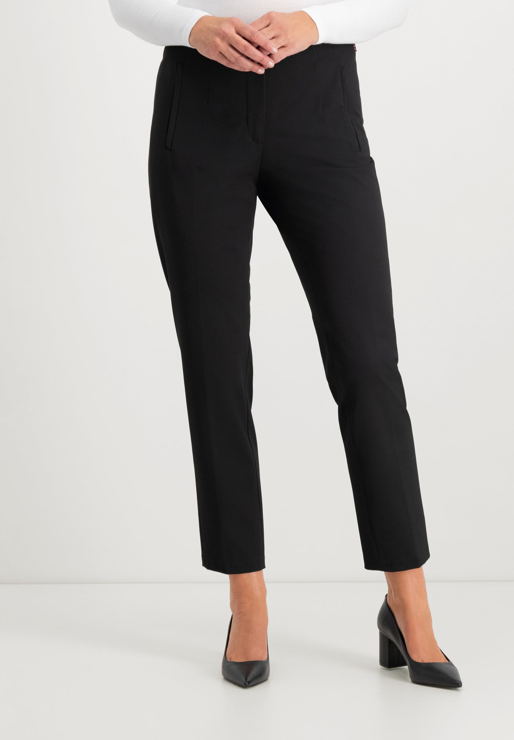 Janet Techno Wool Pants | Black Pants ZRS