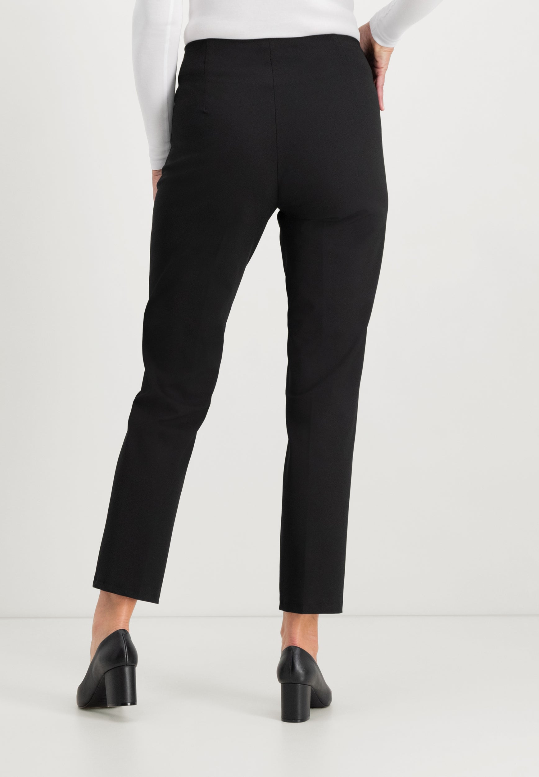 Janet Techno Wool Pants | Black Pants ZRS