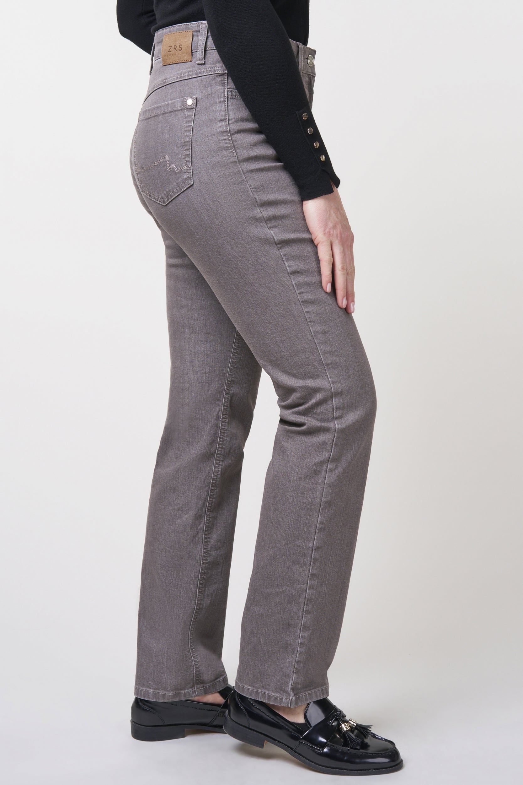 Kora Denim Classics Straight Jeans | Greige Pants ZRS