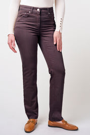 Kora Coloured Denim Classics Straight Jeans | Camel