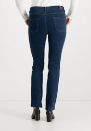 Kora Thermo Denim Straight Jeans | Blue Black Pants ZRS