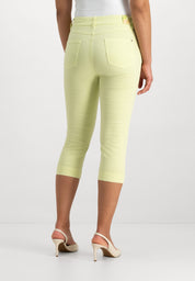 Kora Coloured Light Denim Cropped Jeans | Lime