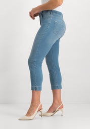 Gretha Cropped Jeans | Bleach