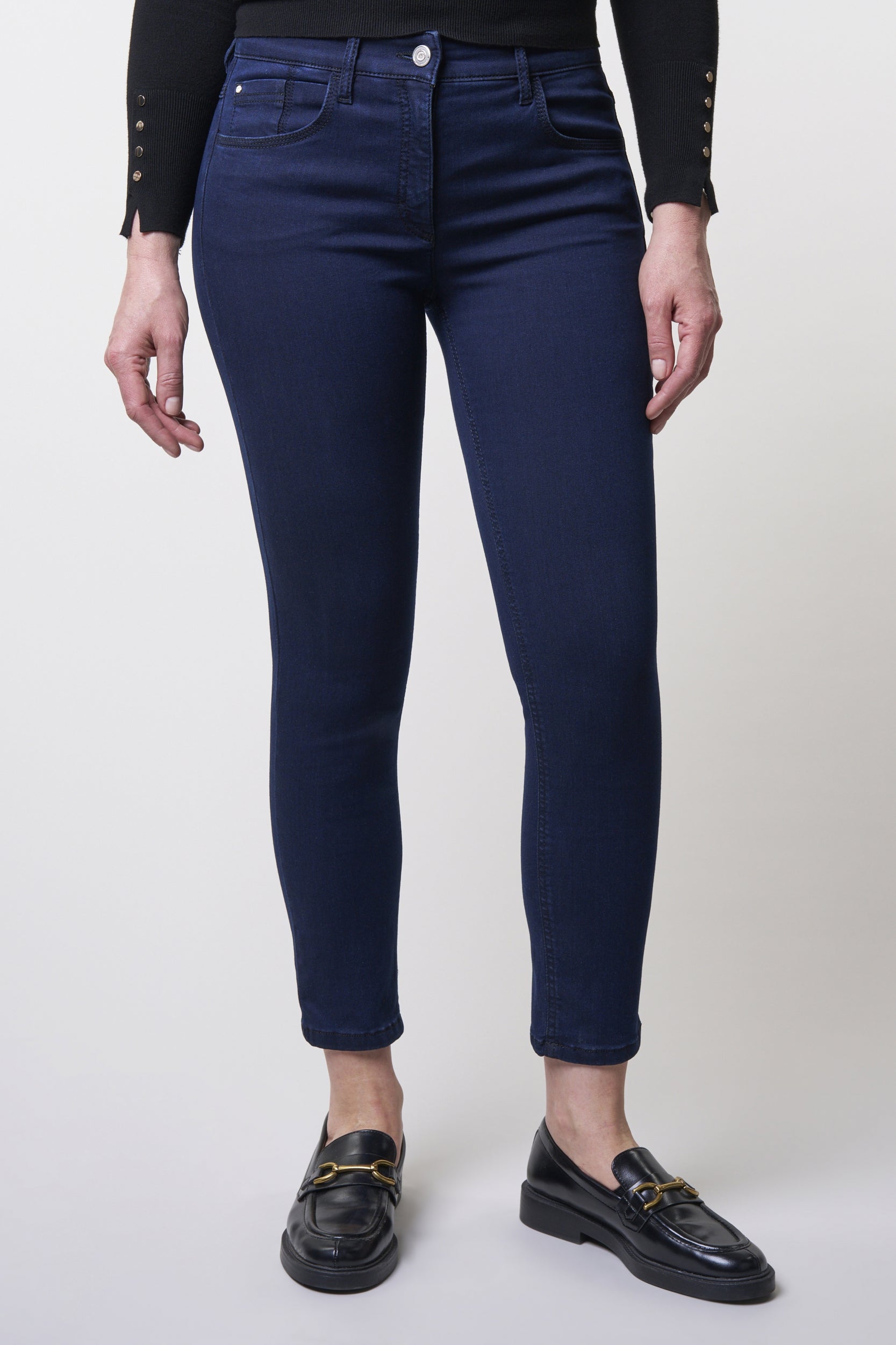 Twigie Shape-On Skinny Ankle Jeans | Blue Black Pants ZRS