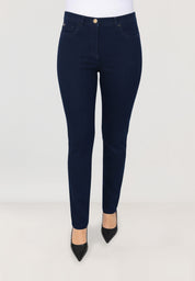 Ginie Slim Tapered Jeans | Blue Black