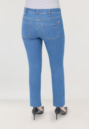 Monika Ankle Slim Jeans | Stone Blue