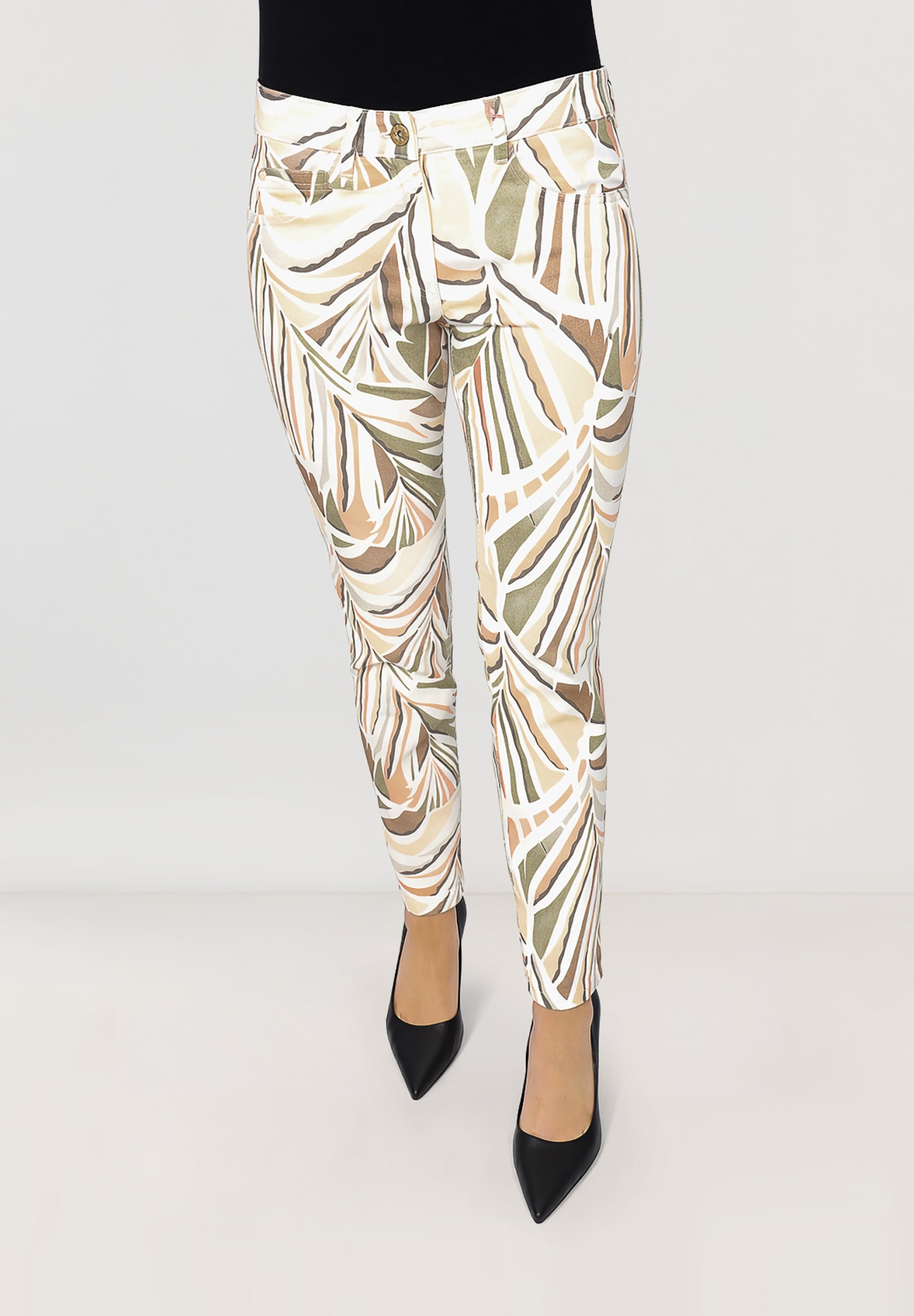 Twigie Shape-On Jeans | Nature-Khakies Print