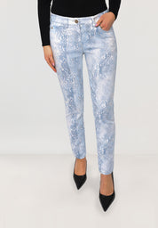 Twigie Shape-On Jeans | Light Blue Snake